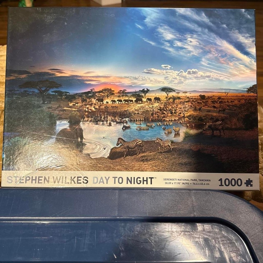 SEALED Stephen Wilkes Day to Night Serengeti National Park Tanzania 1000 piece